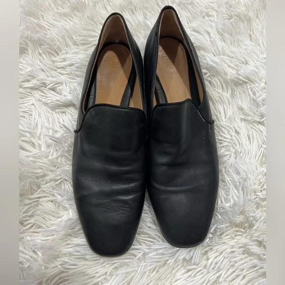 The Row Alys Loafers In Black Leather Flats Loafers - Size 37 US 6.5 - black